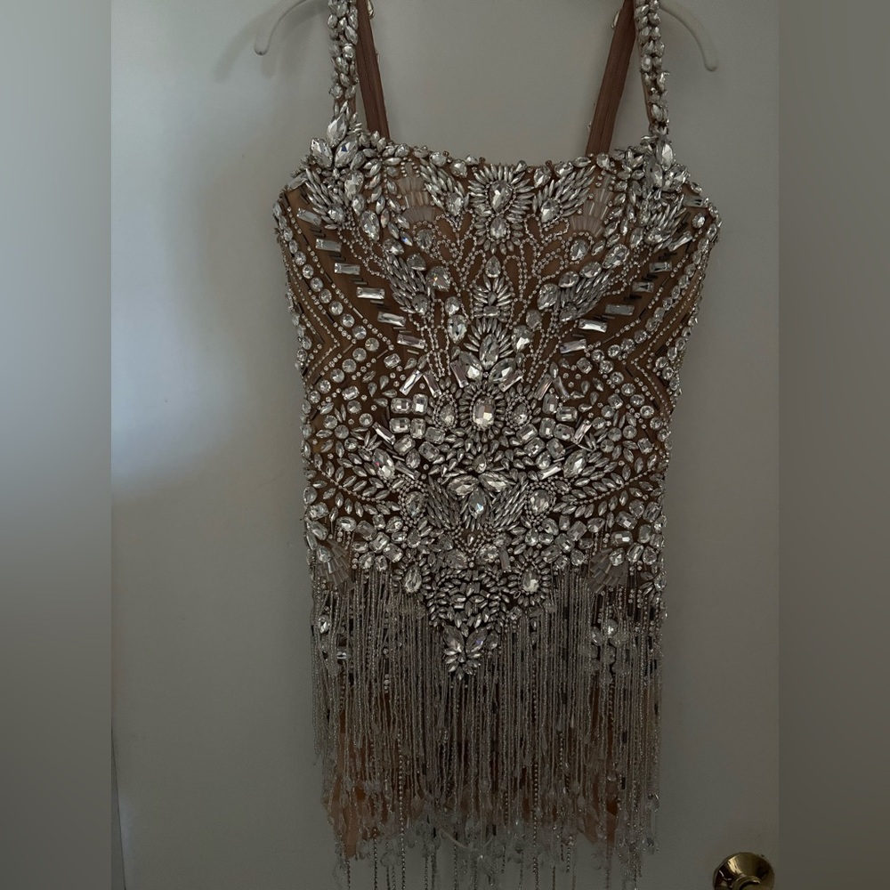 Corset Dress With Crystals & Stones - Picture 3 of 5